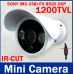 Видеокамера ccd SONY IMX238+FH  8520 DSP  1200TVL ИК  уличная булет,  IR-Cut
